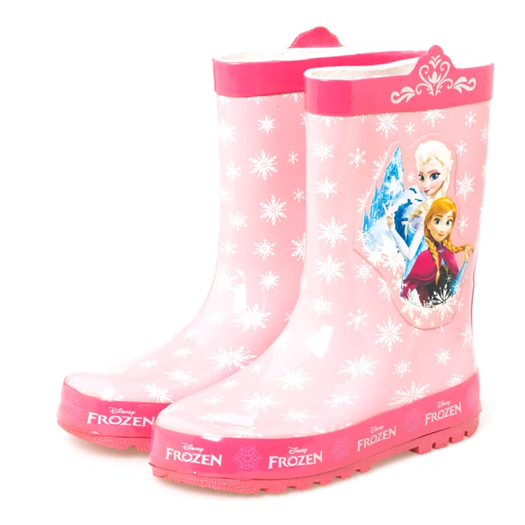 Sepatu bot hujan anak laki-laki dan perempuan, sepatu Air putri frozen anti selip, sepatu bot elsa anna kartun Disney