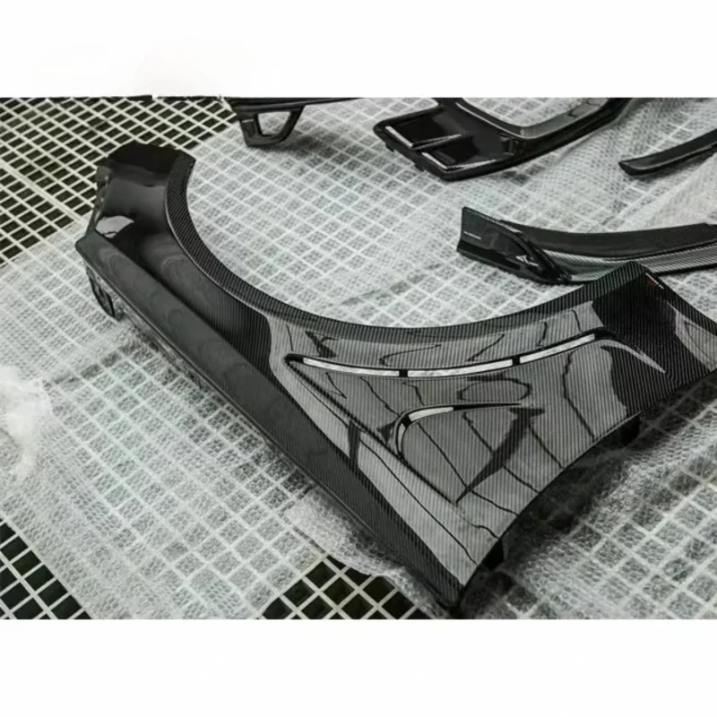 For RS4 B9 Upgrade AE Style Carbon Fender Body Kit RS4 AE Carbon Fiber Front Side Fender 4