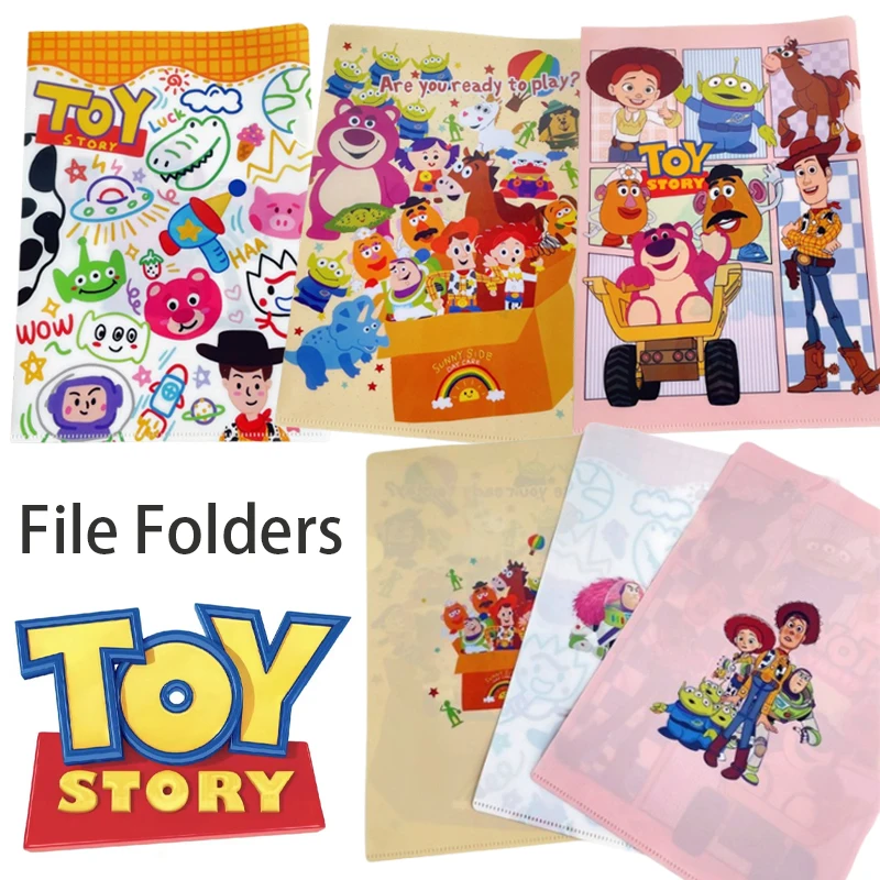 2 pezzi Disney Toy Story Alien File cartelle studente A4 Exam Papers ordinamento Storage borse per documenti cancelleria forniture per ufficio