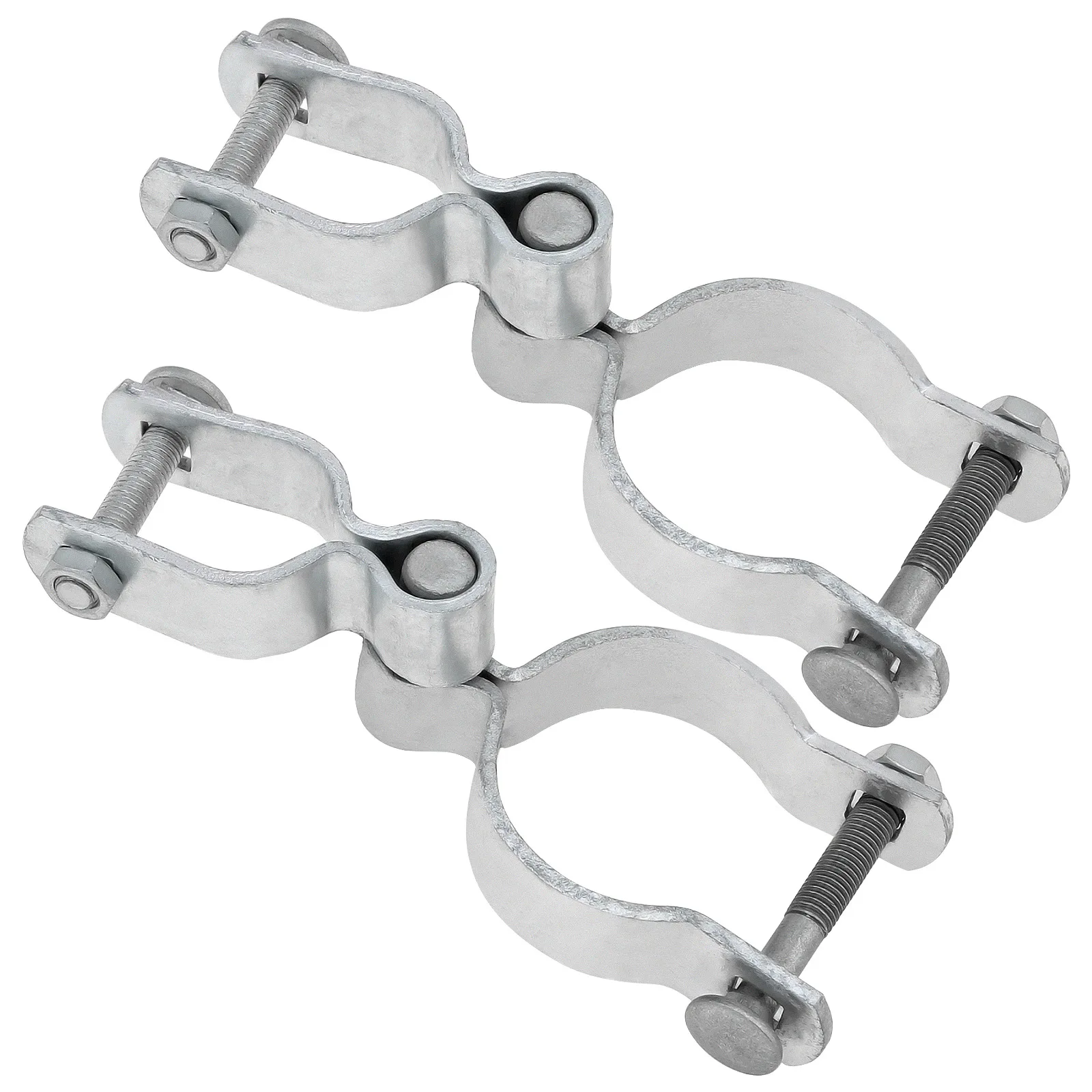 2 charnières de portail robustes pour clôture à maillons, 1-3/8 X 2-3/8, avec charnières femelles 1-
