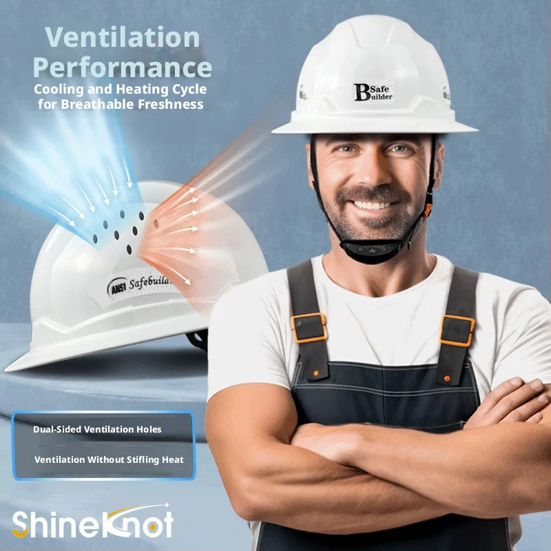 SHINEKNOT Anti Smashing Sun Protection Building Safety High-Altitude Work Cap Sun Shading Breathable Protective Cap
