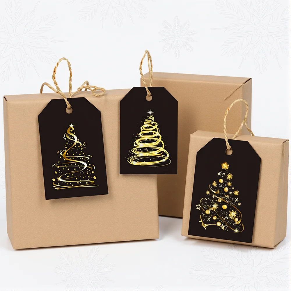 24 قطعة 2026 موضوع رأس السنة الجديدة حفلة شنق العلامات مع تسميات الجوت للعام الجديد عيد الميلاد الديكور هدية التفاف #2