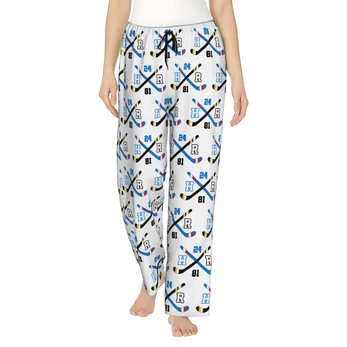 Ladies Pajama Pants Heated Rivalry Lounge Pants with Pockets Shane Ilya Number 24 81 Pj Bottoms