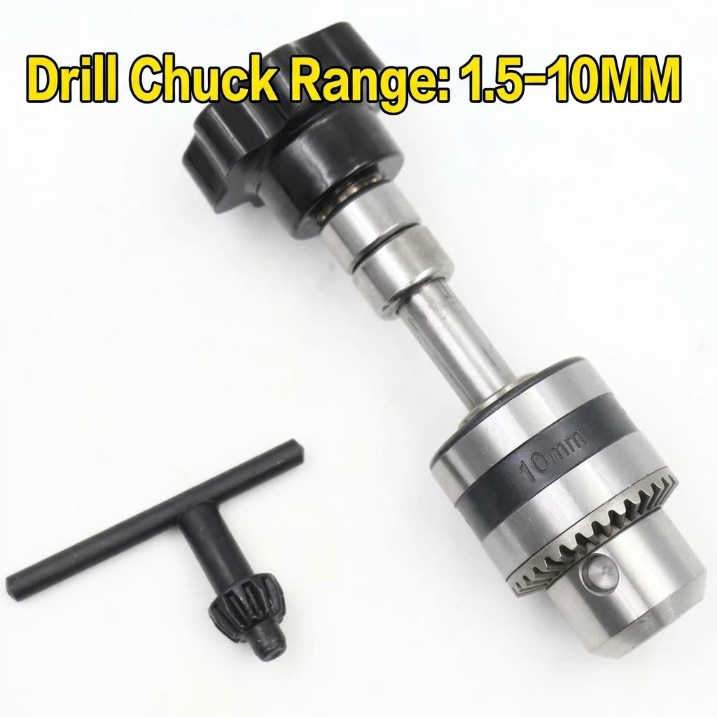 YGTITAN Manual Hand Drill Pin Vise Set, 0.5-6.5mm & 1.0-10mm Chuck, 10 Bits, Micro Drill Tool for Model Jewelry Walnut Craft