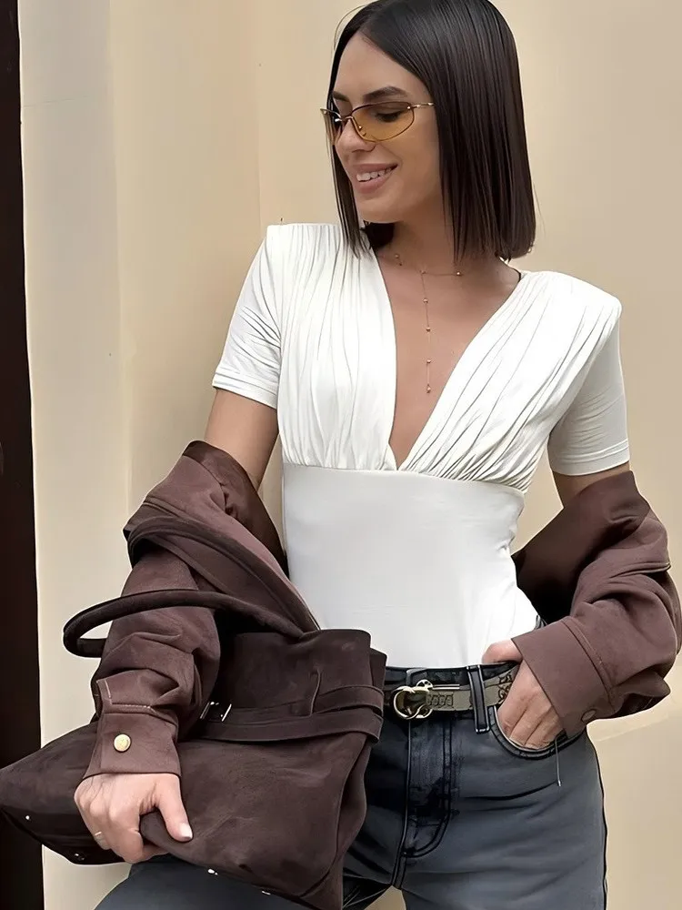 

Женский комбинезон с плиссировкой и высокой талией, утепленный, весенний, модный, повседневный, деловой стиль