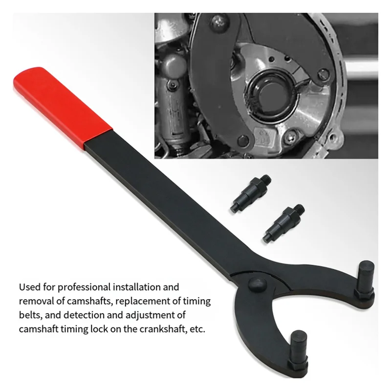 

AB16-Engine Pulley Holder Timing Locking Sprocket Belt Change Adjustable Wrench Tool Kit For VW Golf VAG 3036 For T10172