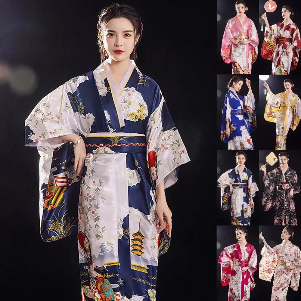 Cosplay traje vestido tamanho grande camisola pijama noite agasalho feminino noiva vestido de noite quimono japonês