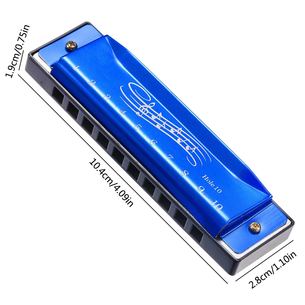 10-gaats 20-tone mondharmonica draagbaar mondharmonica vroeg educatief muziekinstrument gemakkelijk leren volwassenen kinderen cadeau