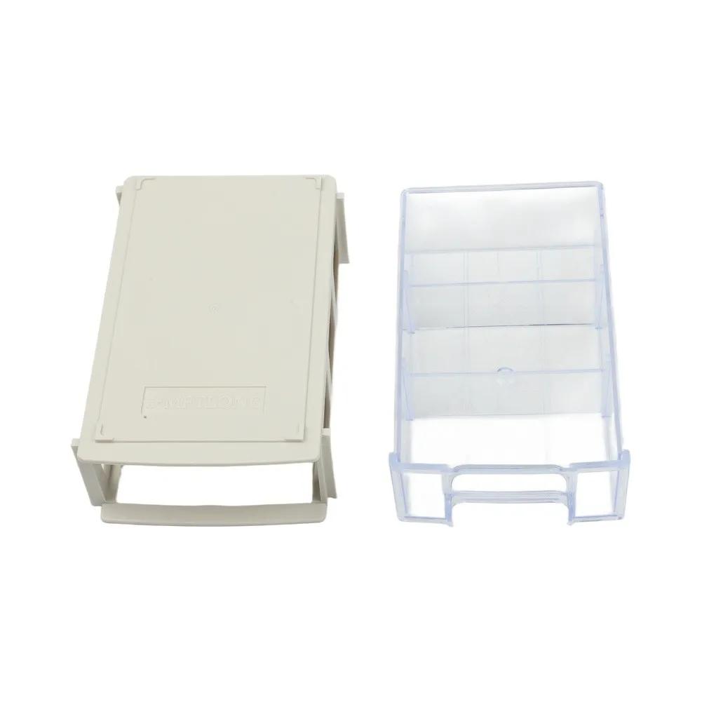 Component Organizer Stackable Toolboxes Translucent Drawers Wall Mounted Storage Compact Size Easy Installation