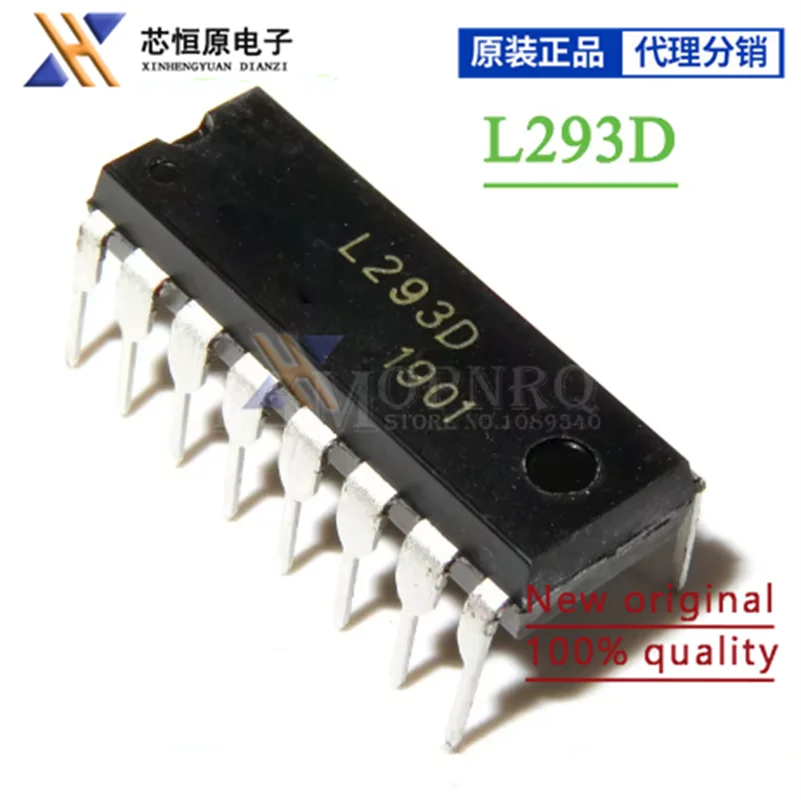 5pcs/lot L293 L293D DIP-16 stepper driver chip / driver New Original