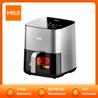 MIUI 5L Air Fryer Electric Hot fryer Oven Oilless Cooker with Touch Control & Nonstick Basket & Visible Window 1450W for Family