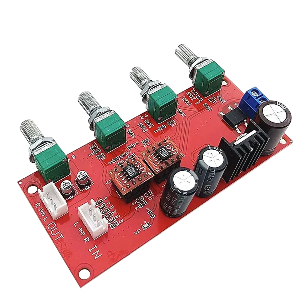 AD828 Preamplifier Volume Control Board with Treble Midrange and Bass Tone Controls Preamp Tone Board Power Amplifier Board