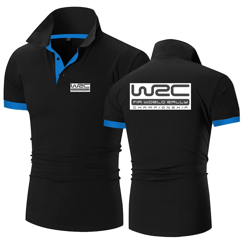 World Rally Championship WRC New Fashion Polo Shirt Men Casual Turn Down Collar Short Sleeve Shirt Slim Fit Summer Tops Polo