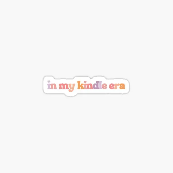 In My Kindle Era Pastel Sticker  5PCS Stickers for Room Decor  Window Kid Cute Bumper Water Bottles Living Room Background