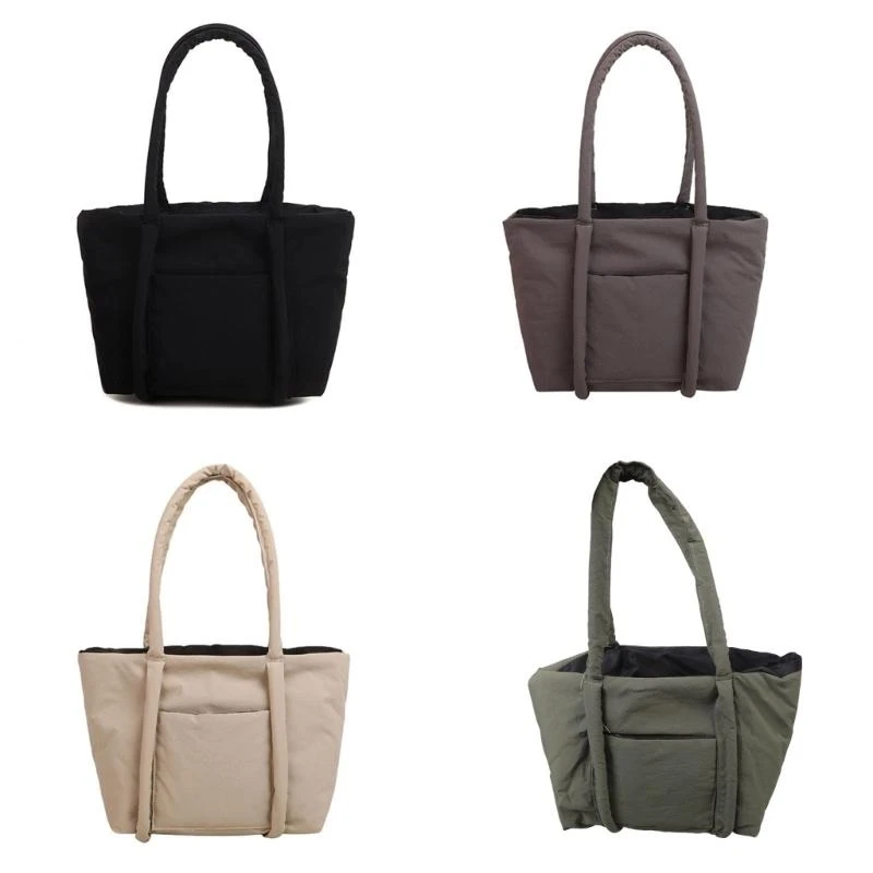 

D46D Women Puffer Sumbag Осень Зимняя сумка для плеча большой емкость сумка подмышки