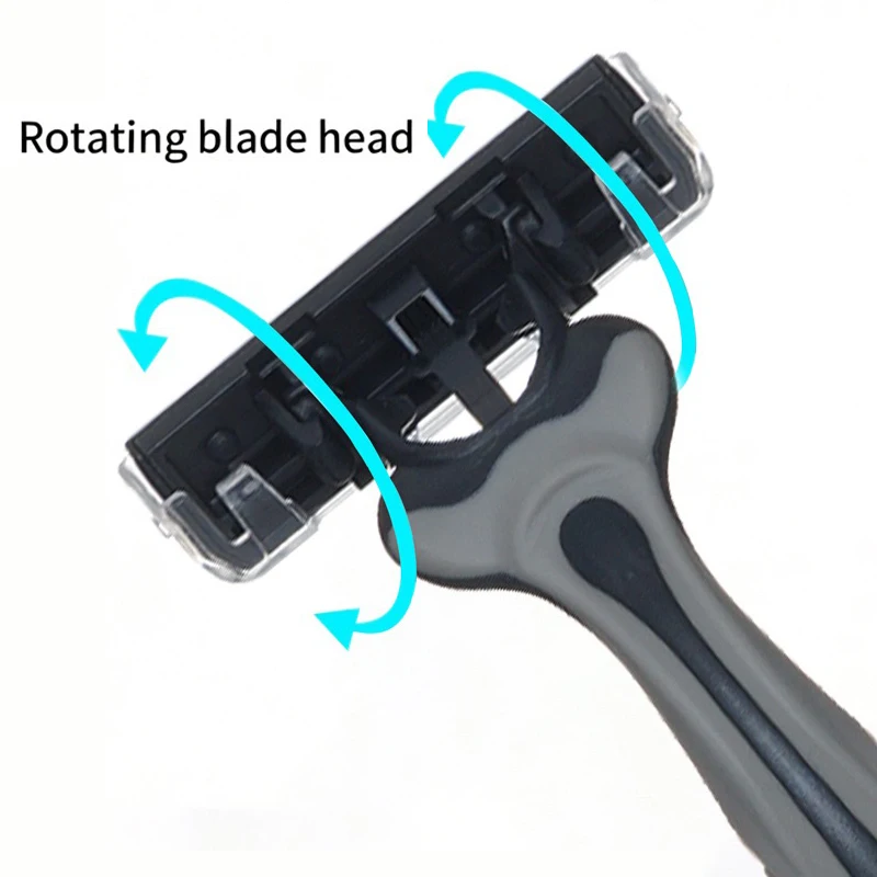 Manual Profession Face Care Beard 3-Layers Blade Safety Raze And Shaving Razor Stand Shaver Base For Man Handle