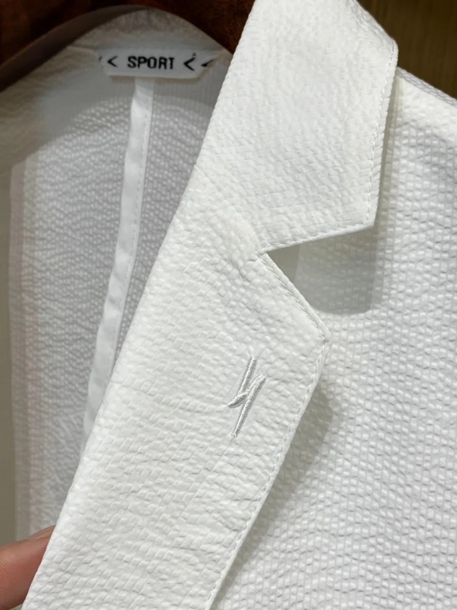 Abito da uomo casual di fascia alta Coolmax Busin con bottone singolo Primavera Estate Quali Pendolarismo Tempo libero Vestibilità Stand Sle