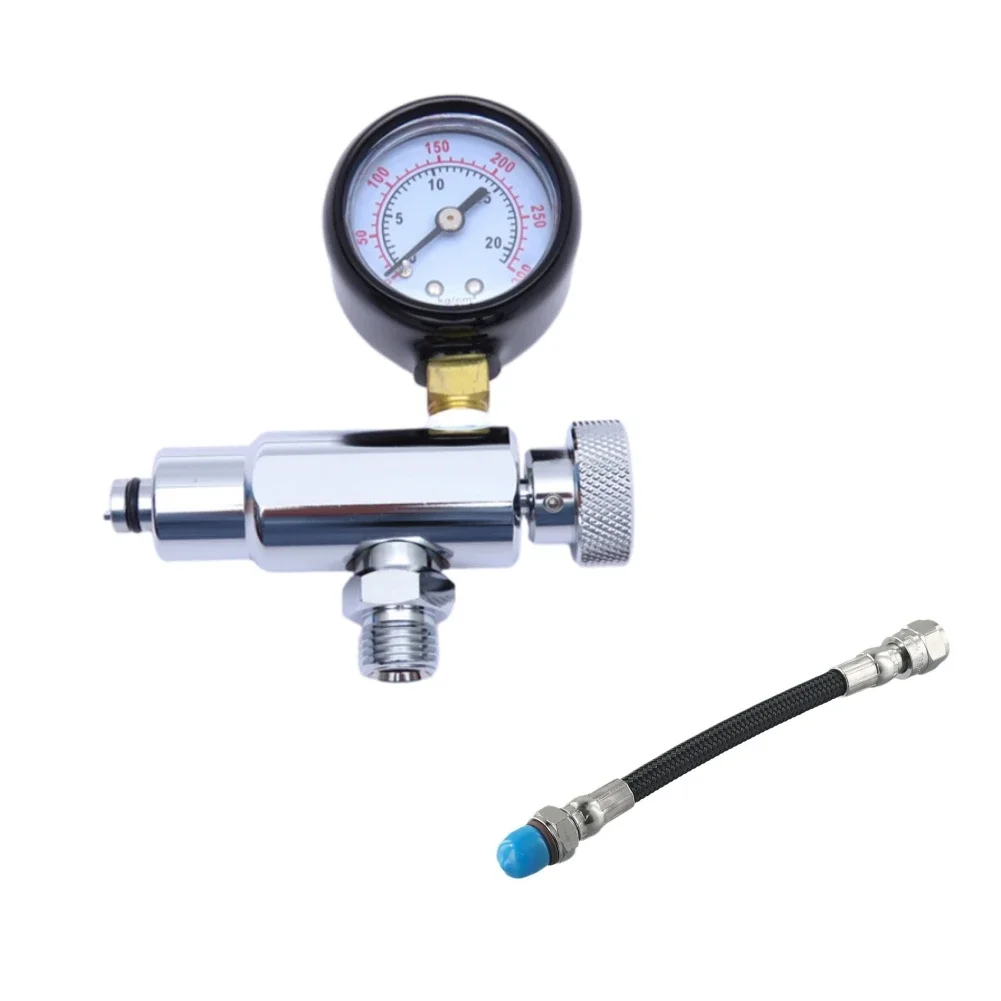 For Scuba Diving Diving Gauge Tool Adjustment Tool Dive Gear Setup 103x90x28mm High Pressure Scuba Hose 300 PSI Gauge