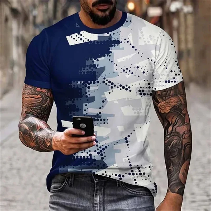 

New Fashion Summer Men Women T-shirts Outdoor Sportswear Oversized Gym Tops Stripe Print Casual Tee Shirt Short-sleeved Homme