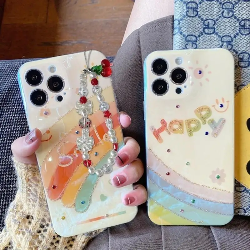 P9FE Eleganter Perlen-Kamera-Handschlaufe Kirschfarbener Telefonschmuck für Telefone und Taschen – Detail 10