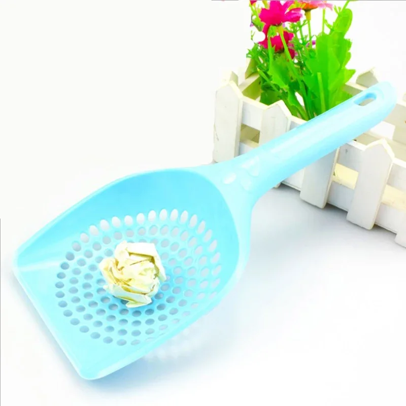 25cm Cat Litter Shovel Cat Scoop Poop Shovel Waste Tray Plastic Cleaning Pooper Scoopers Cat Sand Toilet Cleaning Spoons