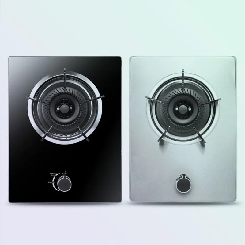 موقد غاز منزلي أحادي الشعلة بقدرة 4.0 كيلو وات/سطح المكتب مدمج ثنائي الغرض موقد غاز طبيعي مائل/نبض إلكتروني