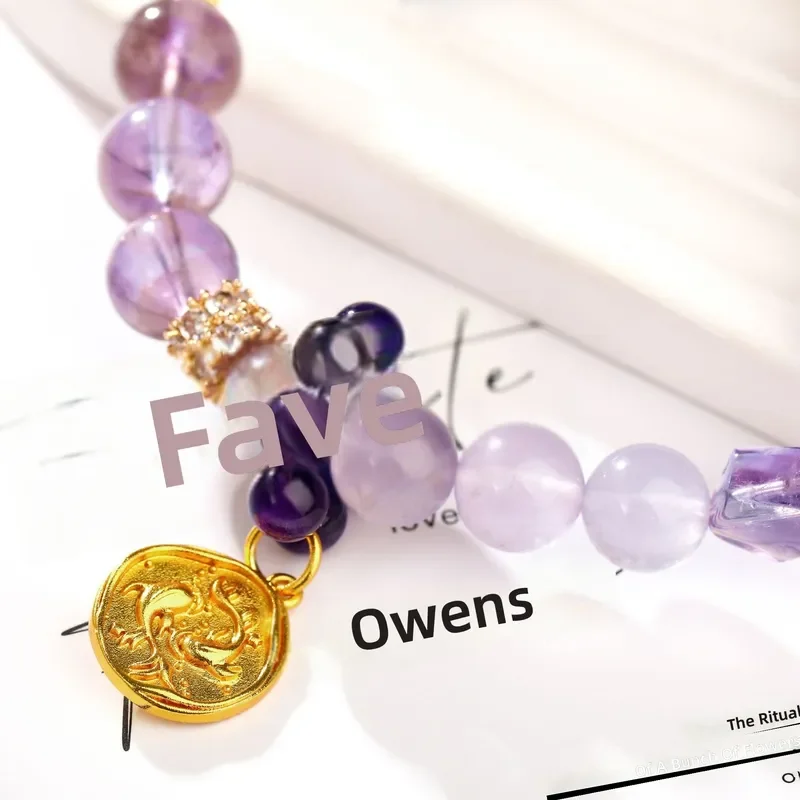 [Pisces] DIY Guochao fashion design tanzanite fluorite kyanite crystal bracelet twelve constellations