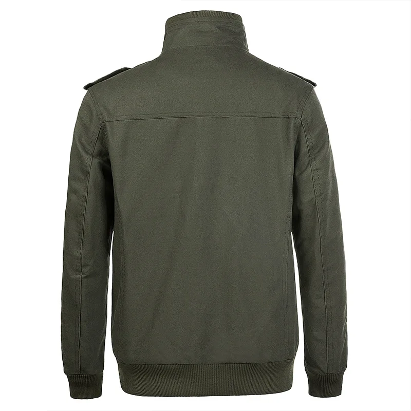 2024 Spring and Autumn New Men's Military Fan Cotton Jacket Fleece Tooling Large Size Trend Coat