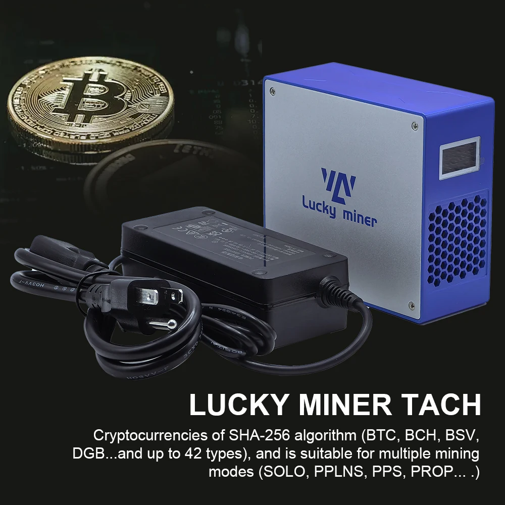 

Solo miner Latest Upgraded Model V7 1T GH/S Solo Bitcoin Miner - BTC Miner Mining Lucky Miner LV07 Effortless WiFi Crypto Miner