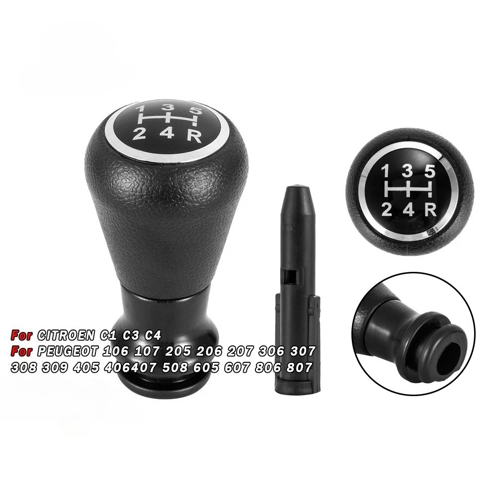 

Car Manual Transmission Auto Gear Shift Knob for PEUGEOT 106 206 306 406 107 207 307 407 301 308 2008 3008 for CITROEN C1 C3 C4
