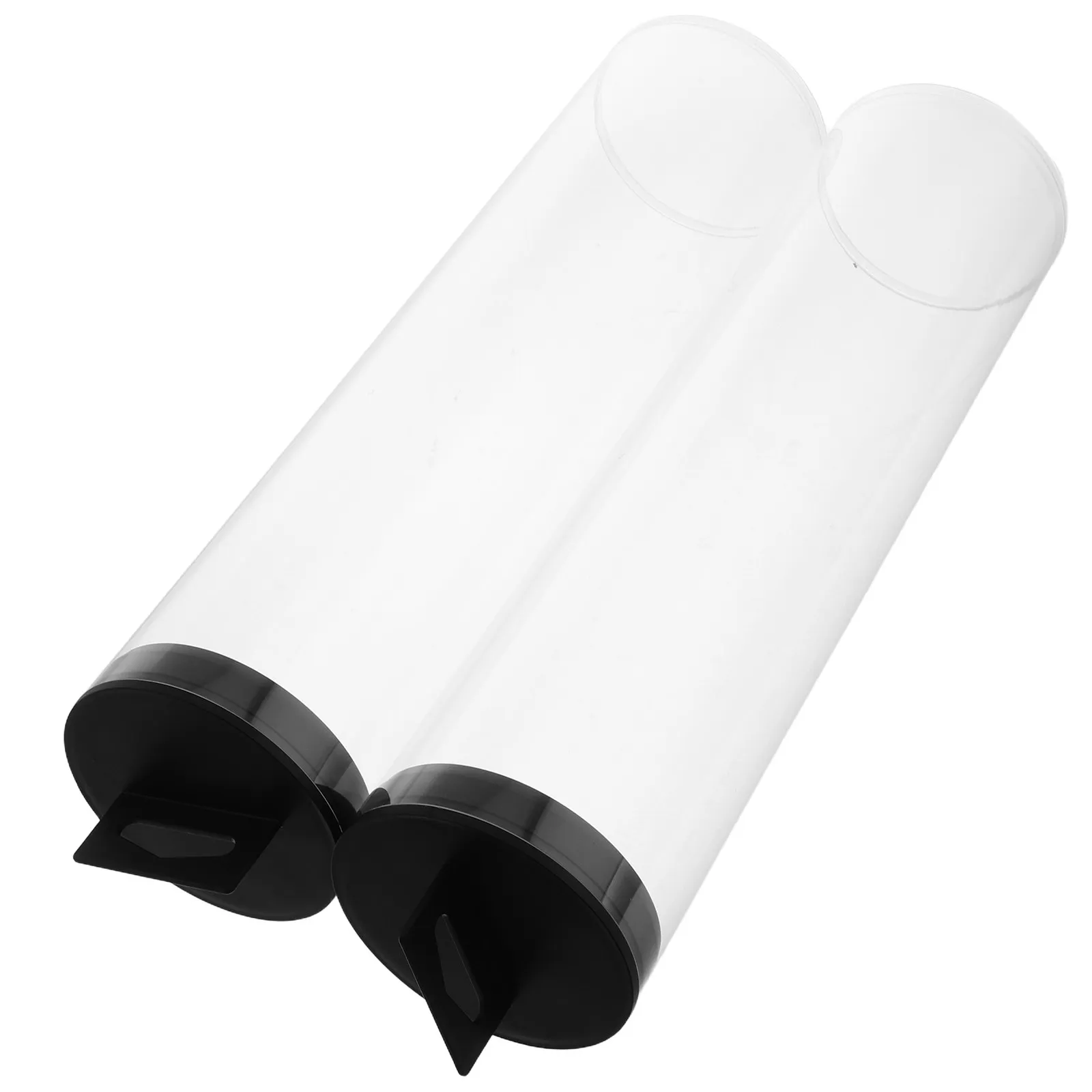 

2pcs Ball Storage Tube Transparent Pickleball Tennis Ball Holder Cylinder Container for Sports Balls Display Lightweight