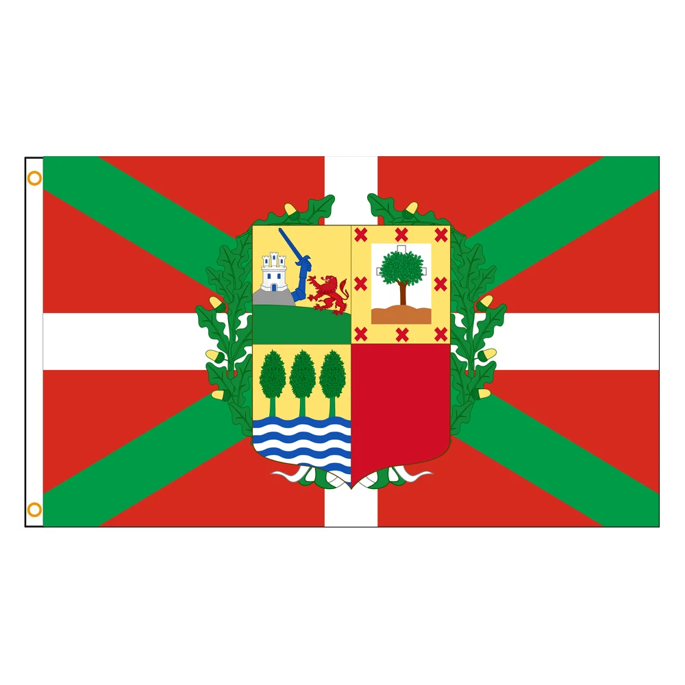 Drapeau basque imprimé en polyester, 3x5 pieds, bannière pour les communautés autonomes d'Espagne, tapisserie pour la décoration