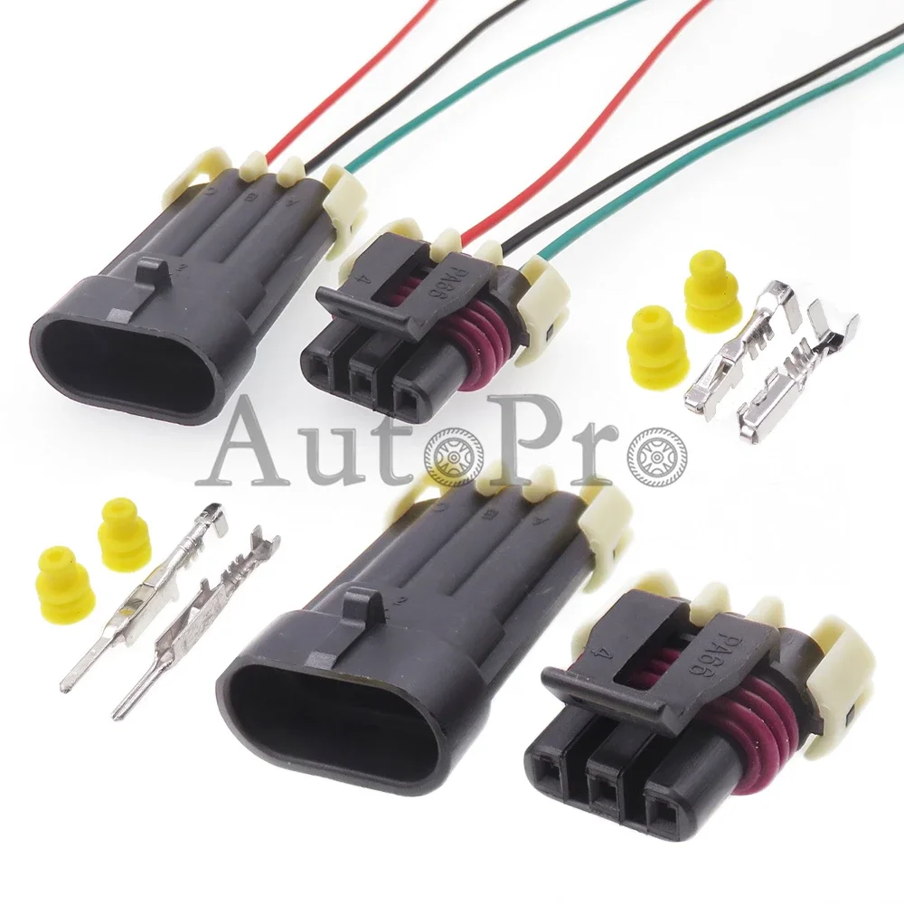 1 Set 3 Hole 12059595 AC Assembly Car Sealed Connectors Auto Bearing Position Sensor Wiring Terminal Socket