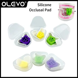 Dental Occlusal Pad Silicone Teeth Prop Bite with Tongue Rubber Mouth Opener Retractor Autoclavable Articulador Dentistry Tools