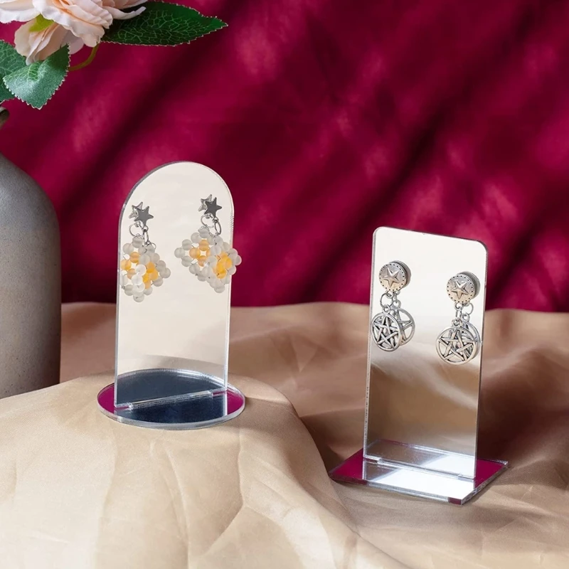 Clear Acrylic Jewelry Rack Needle-style Ear Storage Shelf Earrings Display Board Ear Studs Display Rack for Women