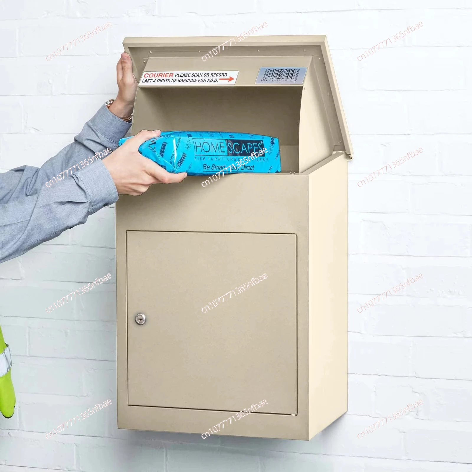 

Почтовый ящик из нержавеющей стали для улицы с защитой от краж, ящик для доставки посылок на веранду, дом и улицу.