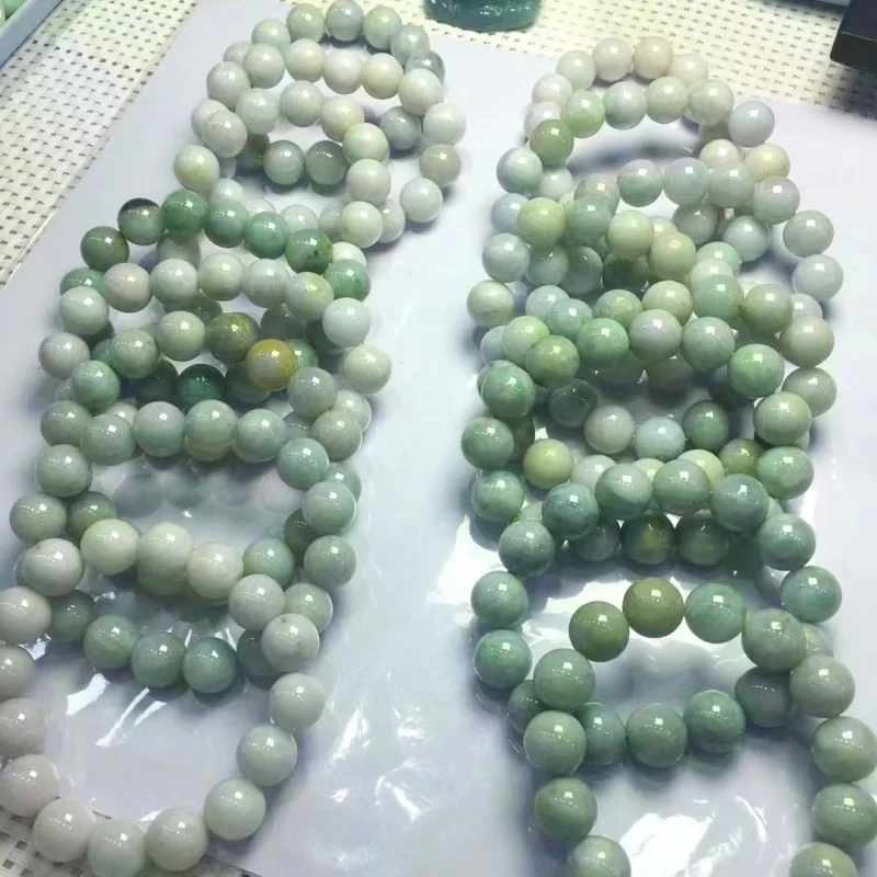 Wholesale Myanmar Natural Emerald a Big Jade Bead Bracelet with Certificate