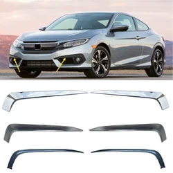 Automobile front bumper grille fog lamp decorative cover For Honda 10th generation Civic 2016 2017 2018