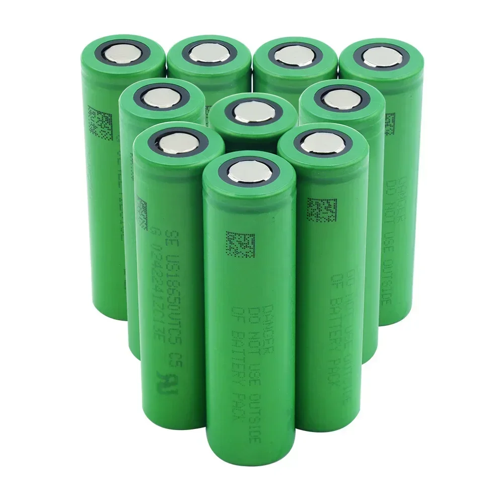 18650 3.7V 2500mAh VTC5 High Discharge Lithium-ion Rechargeable Battery Ssuitable for All Types Electronic Products + Nickel DIY