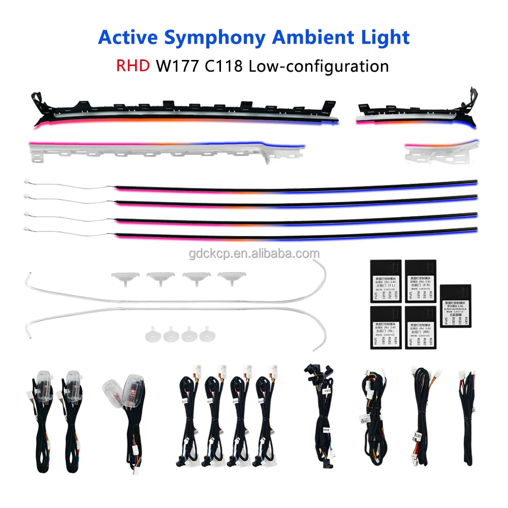 Right Hand Drive W177 Symphony Ambient Light For Mercedes Benz A-Class W177 CLA C118 New Retrofit Active Atmosphere Lamp