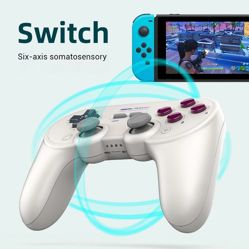 New 8Bitdo SN30Pro+2 wireless Bluetooth game controller mobile phone PC computer Steam NS monster hunter rise Switch OLED TV