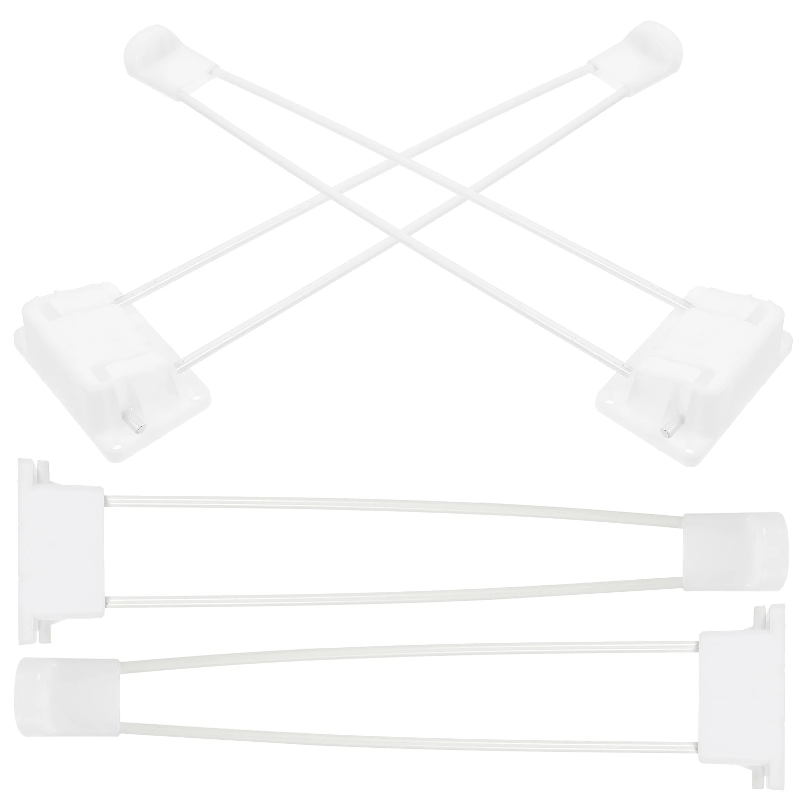 

4 Pcs Square Folding Table Tripod Office Foot Iron Replacement Legs for Furniture