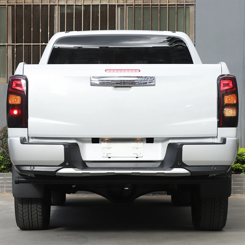 لميتسوبيشي تريتون L200 2019-2023 ABS الأسود سيارة الذيل غطاء خفيف ضوء الفرامل مؤشر واسع الغطاء الواقي الملحقات