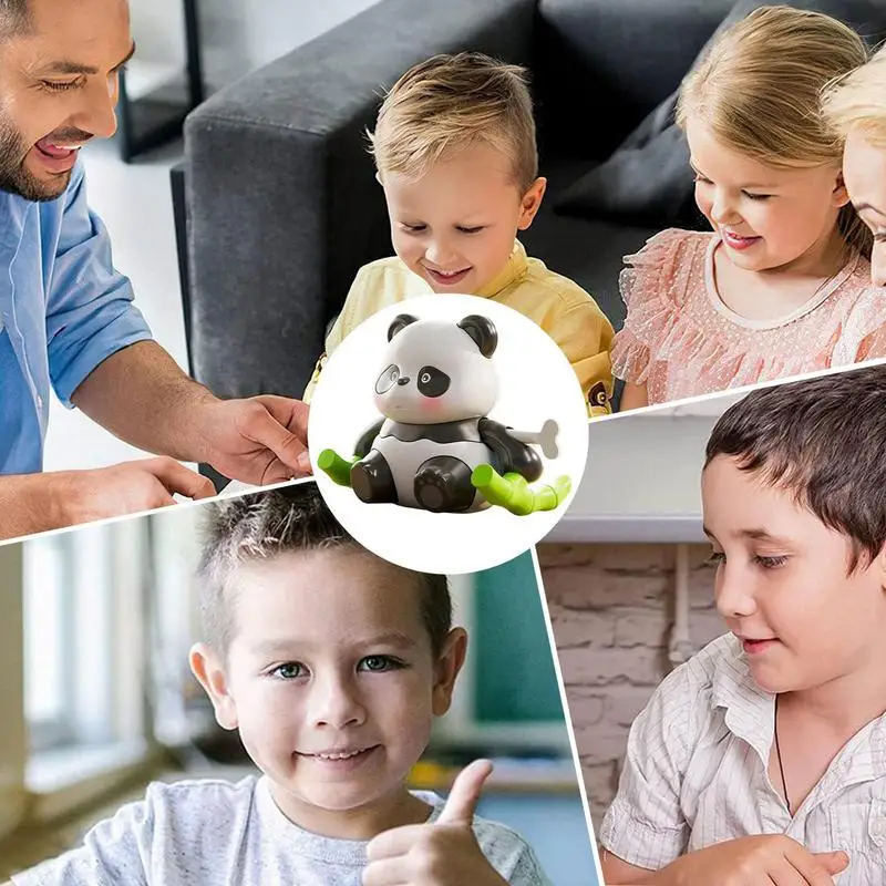 Wind-up Panda Wind Up Animal Toy Educational Realistic Panda Figure Toy Cute Dancing Swinging Panda Wind Up Animal Toy For Boys