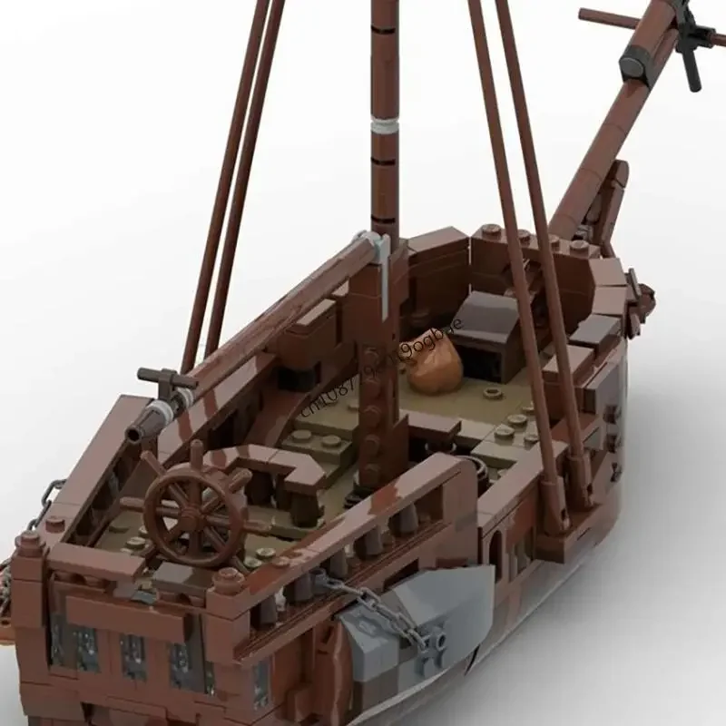 New 910Pcs Moc European Medieval Pirates Series Tps Dying Gull Warship Creative Ideas Imperial Flagship Toy Gifts Custom Puzzles