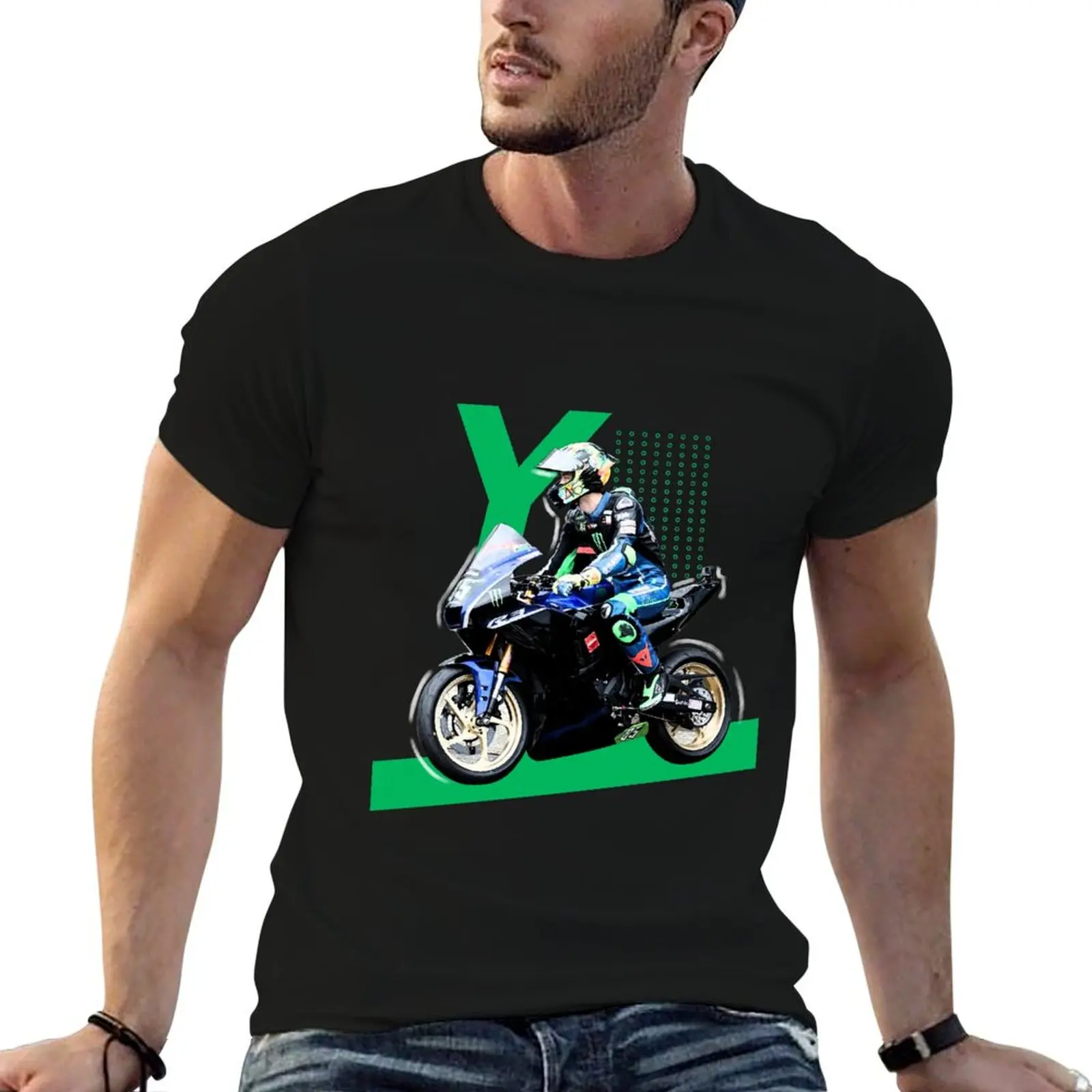 Yibo Tracer 85 تي شيرت تي شيرت رجل عادية مضحك تي شيرت القطن تي شيرت للرجل حزمة تي شيرت أبيض #4