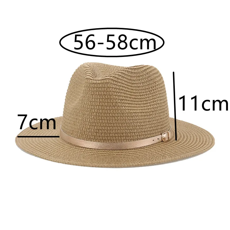 

Women's Hat Sun Hats Straw Summer Spring Panamas Hats for Women Solid Blue Yellow Band Casual Beach Men Caps Gorras Para Mujer