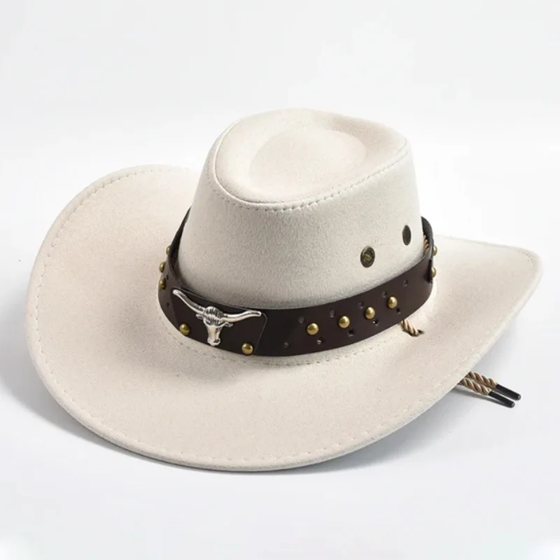 New Western Style Cowboy Hat For Men And Women Retro Wide Brimmed Gentleman's Hat Cowgirl Jazz Hat Summer Fashionable Sun Hats image 3