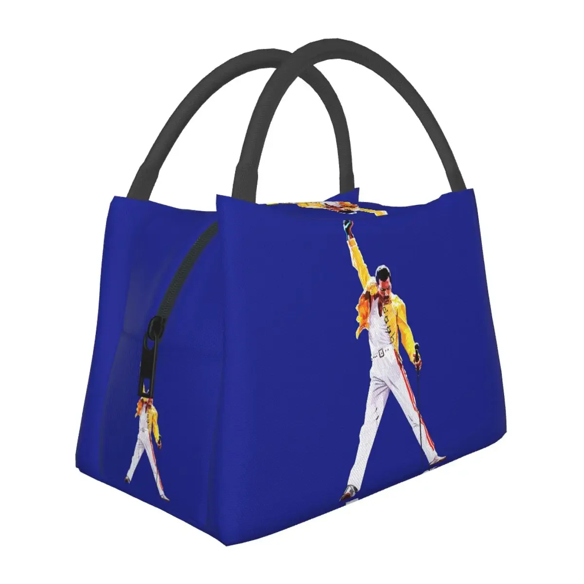 Freddie Mercury In Concert Lunch Bags Insulated Bento Box Waterproof Lunch Tote Picnic Bags Thermal Bag for Woman Kids Work