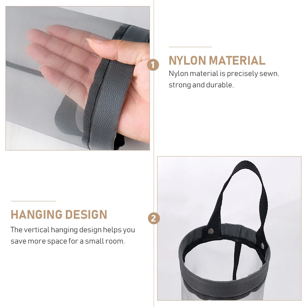 

3Pcs Kitchen Plastic Bag Hanging Holder Trash Bag Storage Organizer Wide Opening Space Saver Trash Bags Organizers